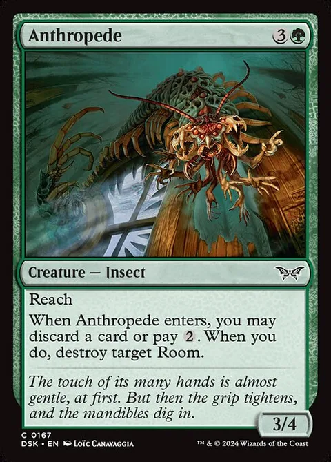 Anthropede, card 167 from Duskmourn: House of Horror