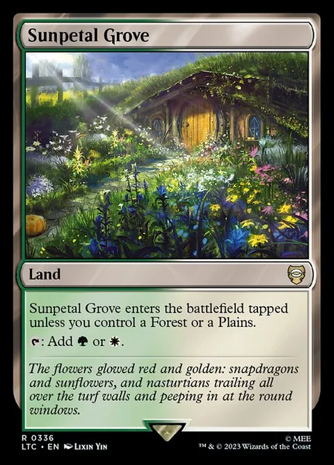 Sunpetal Grove, carte 336 de Tales of Middle-earth Commander