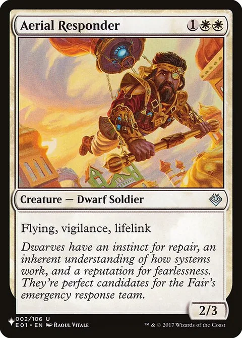 Aerial Responder, card E01-2 from The List