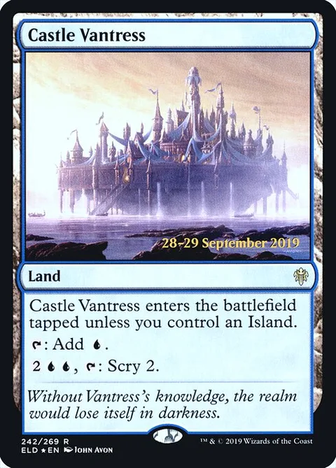 Castle Vantress, carte 242s de Throne of Eldraine Promos