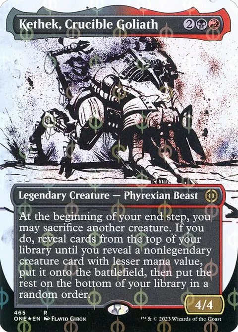 Kethek, Crucible Goliath, card 465 from Phyrexia: All Will Be One