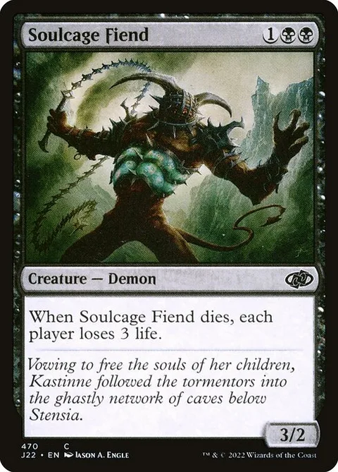 Soulcage Fiend, card 470 from Jumpstart 2022