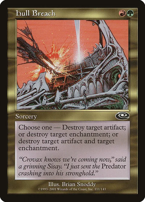 Hull Breach, card 111 from Planeshift