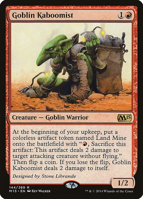 Goblin Kaboomist, card 144 from Magic 2015