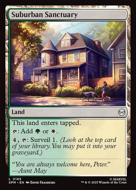 Suburban Sanctuary, carte 185 de Marvel's Spider-Man