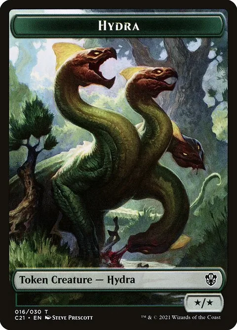 Hydra, card 16 from Commander 2021 Tokens