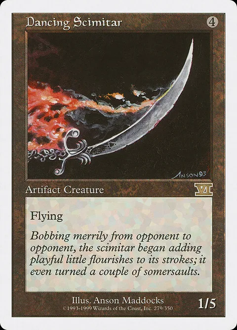 Dancing Scimitar, carte 279 de Classic Sixth Edition