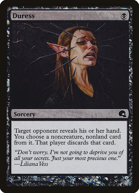 Duress, card 13 from Premium Deck Series: Graveborn