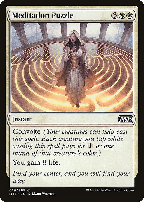 Meditation Puzzle, card 19 from Magic 2015