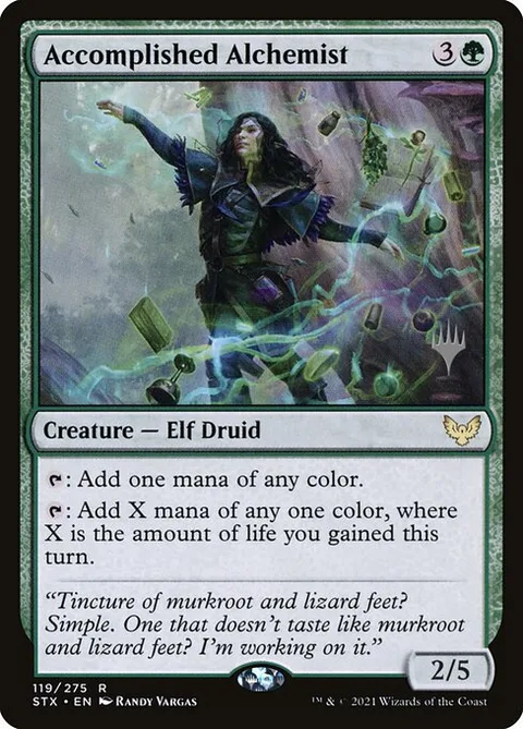 Accomplished Alchemist, carte 119p de Strixhaven: School of Mages Promos