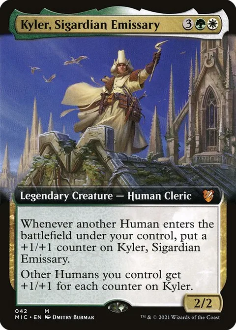 Kyler, Sigardian Emissary, card 42 from Midnight Hunt Commander