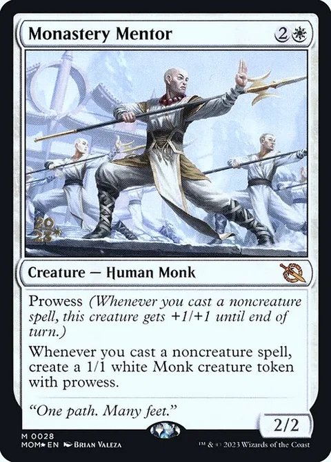 Monastery Mentor, card 28s from March of the Machine Promos