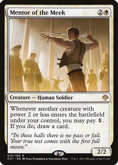Mentor of the Meek, card 15 from Archenemy: Nicol Bolas