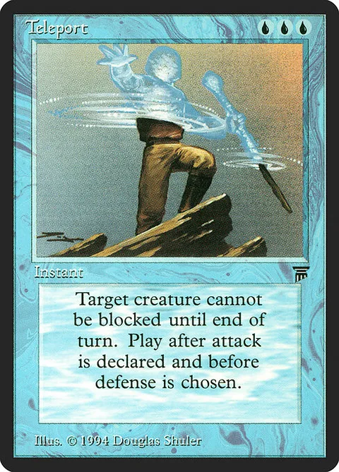Teleport, card 80 from Legends