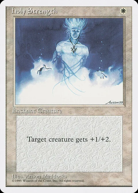 Holy Strength, card 30 from Fourth Edition