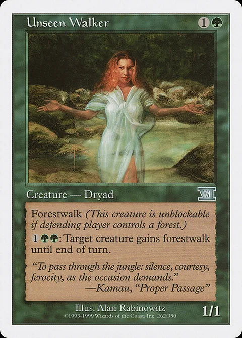 Unseen Walker, card 262 from Classic Sixth Edition