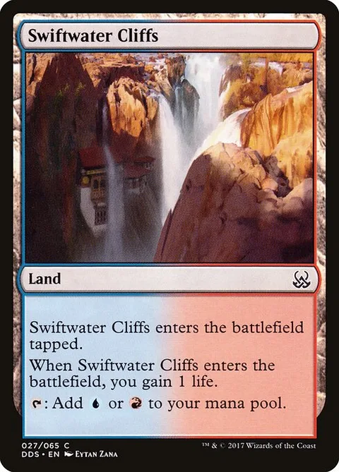 Swiftwater Cliffs, card 27 from Duel Decks: Mind vs. Might