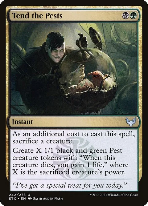 Tend the Pests, card 242 from Strixhaven: School of Mages