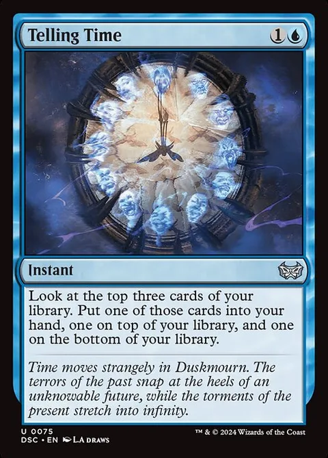 Telling Time, carte 75 de Duskmourn: House of Horror Commander