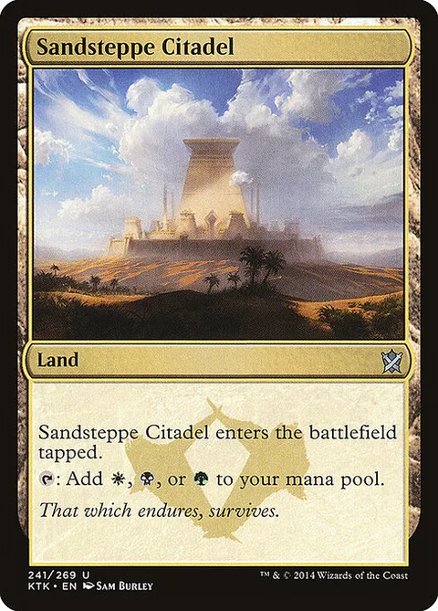 Sandsteppe Citadel, card 241 from Khans of Tarkir