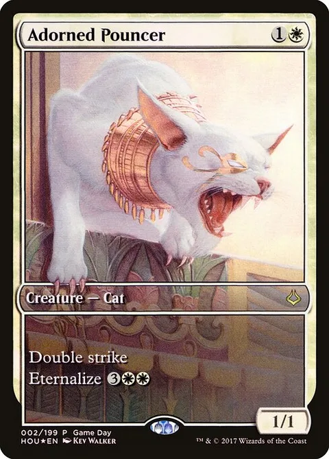 Adorned Pouncer, card 2 from Hour of Devastation Promos