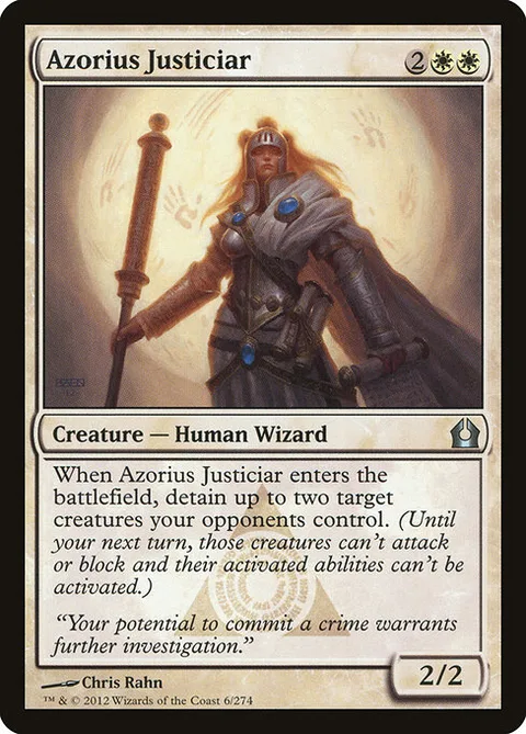 Azorius Justiciar, carte 6 de Return to Ravnica