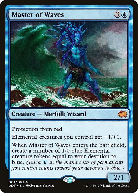 Master of Waves, card 1 from Duel Decks: Merfolk vs. Goblins