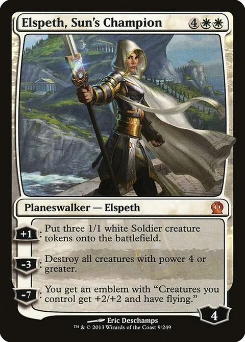 Elspeth, Sun's Champion, card 9 from Theros