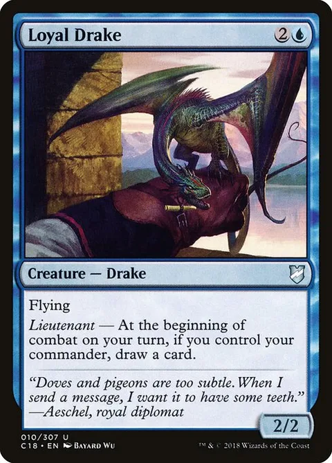 Loyal Drake, carte 10 de Commander 2018