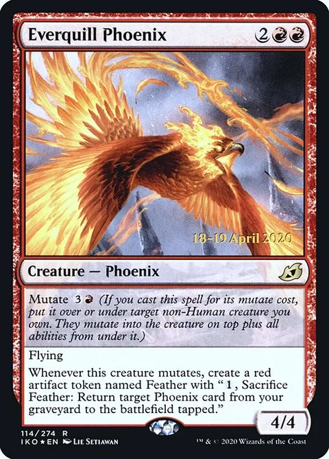 Everquill Phoenix, carte 114s de Ikoria: Lair of Behemoths Promos