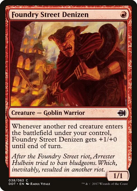 Foundry Street Denizen, carte 38 de Duel Decks: Merfolk vs. Goblins
