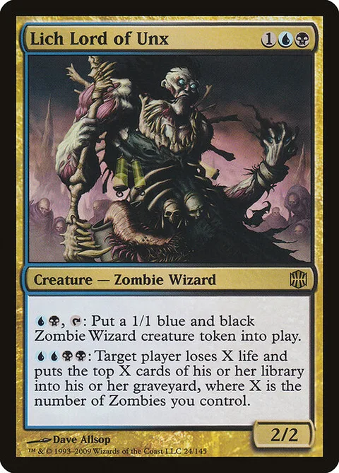 Lich Lord of Unx, carte 24 de Alara Reborn