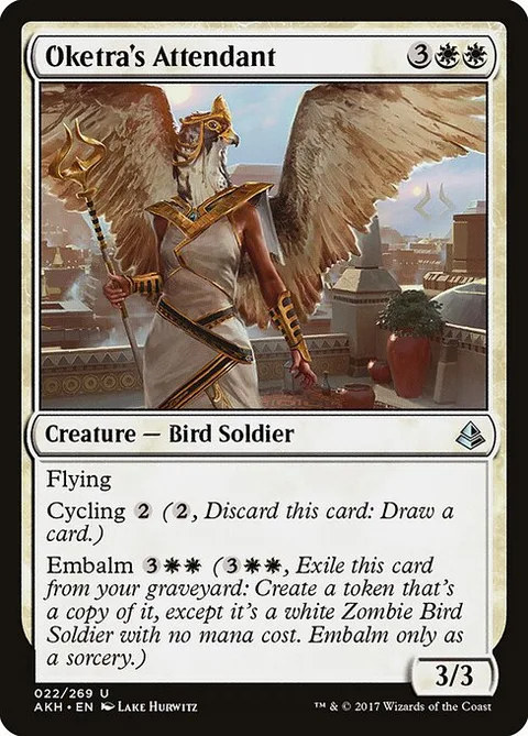 Oketra's Attendant, card 22 from Amonkhet