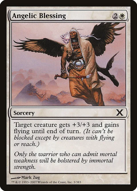 Angelic Blessing, card 3 from Tenth Edition