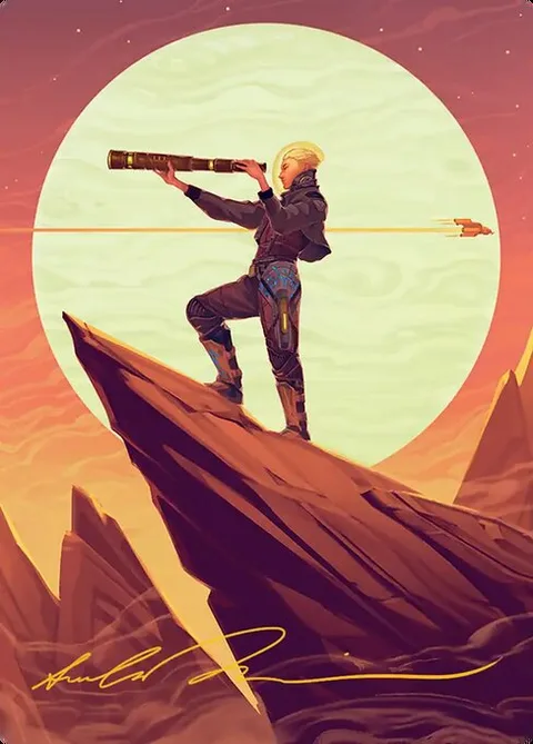 Sami, Wildcat Captain // Sami, Wildcat Captain, card 37 from Edge of Eternities Art Series