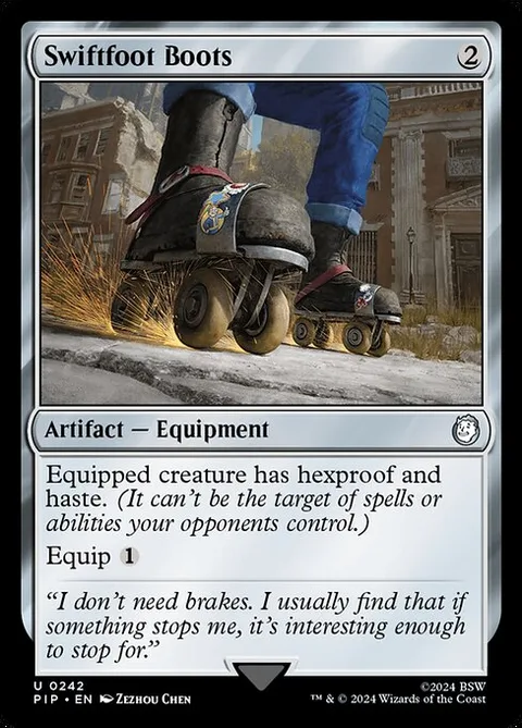Swiftfoot Boots, card 242 from Fallout