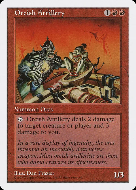 Orcish Artillery, carte 253 de Fifth Edition
