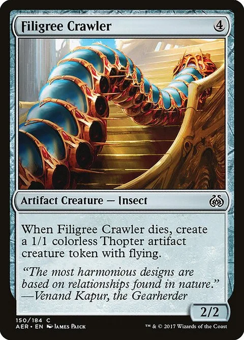 Filigree Crawler, carte 150 de Aether Revolt