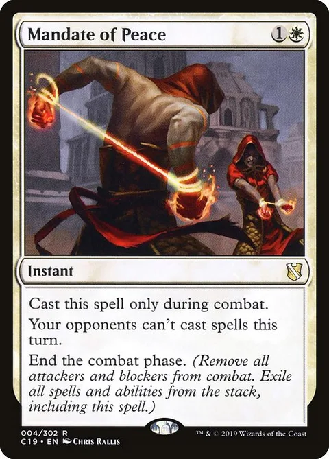 Mandate of Peace, card 4 from Commander 2019