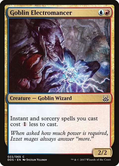 Goblin Electromancer, card 22 from Duel Decks: Mind vs. Might