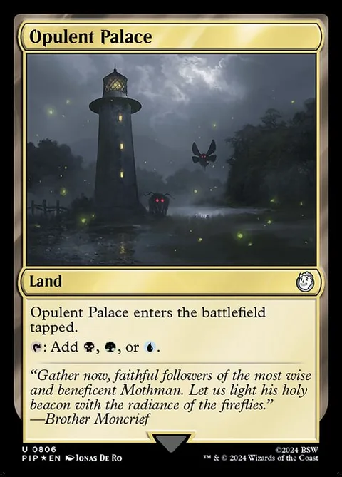 Opulent Palace, card 806 from Fallout