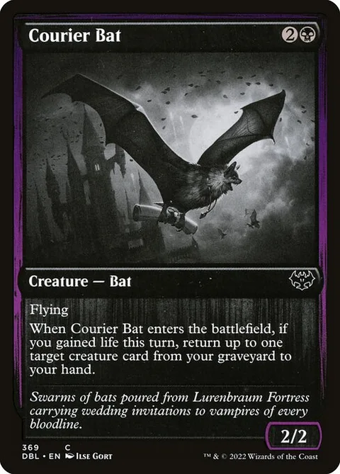 Courier Bat, card 369 from Innistrad: Double Feature