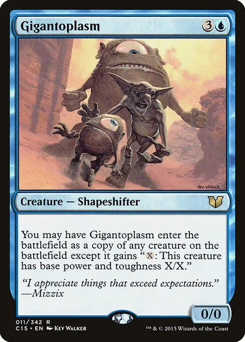 Gigantoplasm, card 11 from Commander 2015