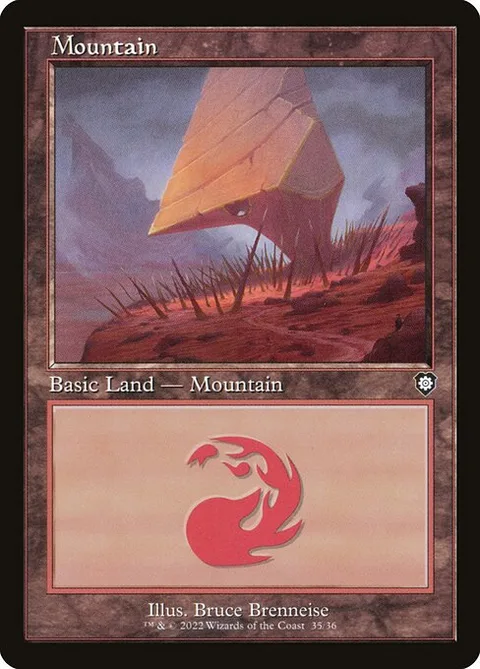 Mountain, card 35 from The Brothers' War Commander