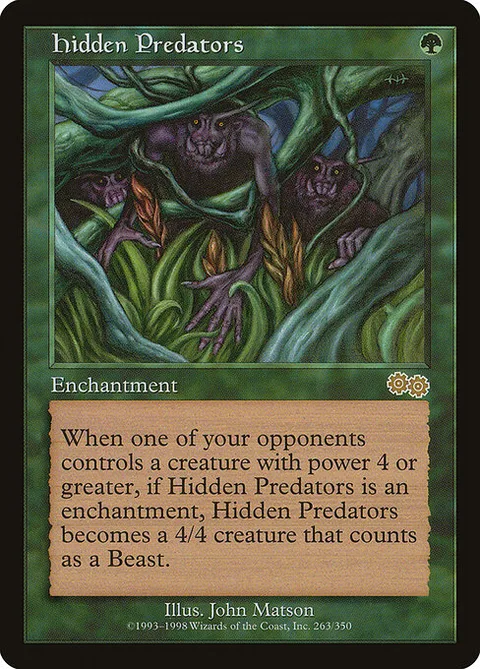 Hidden Predators, card 263 from Urza's Saga