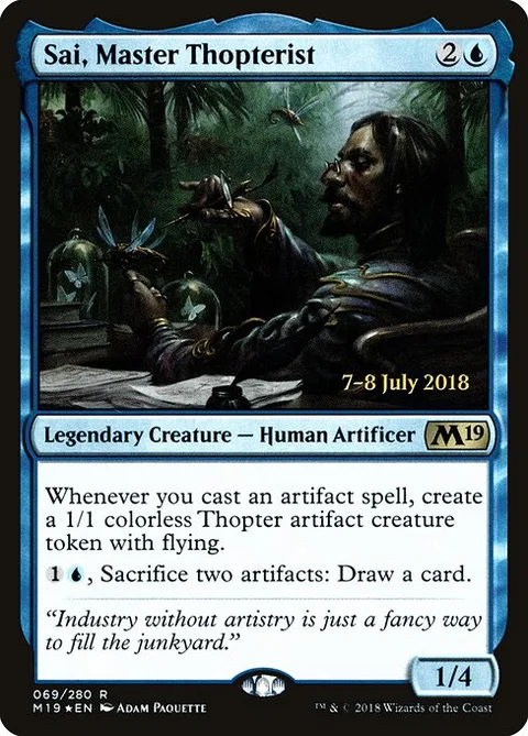 Sai, Master Thopterist, carte 69s de Core Set 2019 Promos