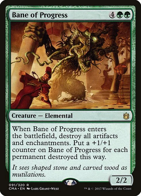 Bane of Progress, card 91 from Commander Anthology