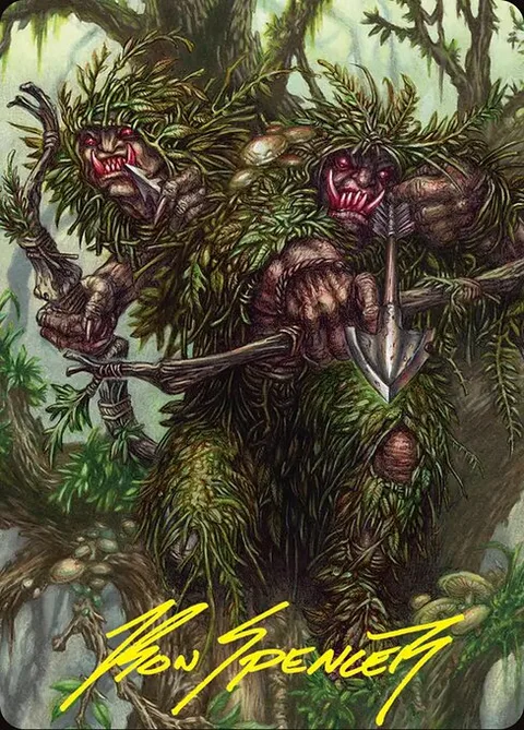 Orcish Bowmasters // Orcish Bowmasters, card 30 from The Hobbit Art Series