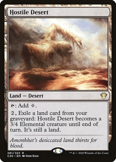 Hostile Desert, carte 281 de Commander 2020