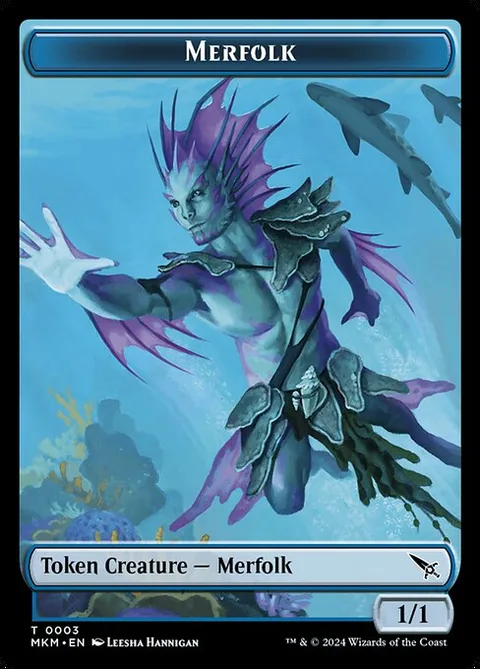Merfolk, carte 3 de Murders at Karlov Manor Tokens